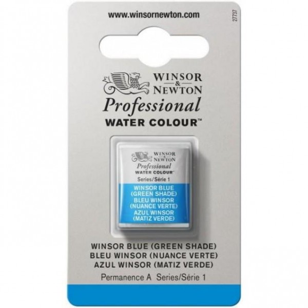 Winsor Newton Half Pan Ακουαρέλας Professional 707 Winsor Blue (Green Shade) Series 1
