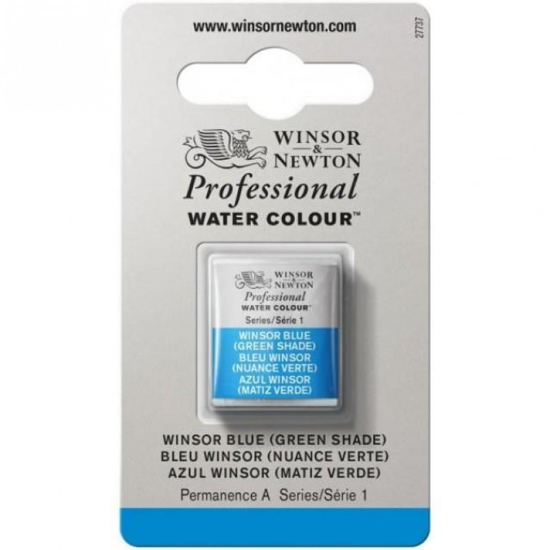 Winsor Newton Half Pan Ακουαρέλας Professional 707 Winsor Blue (Green Shade) Series 1 Winsor Newton Half Pan Ακουαρέλας Professional 707 Winsor Blue (Green Shade) Series 1