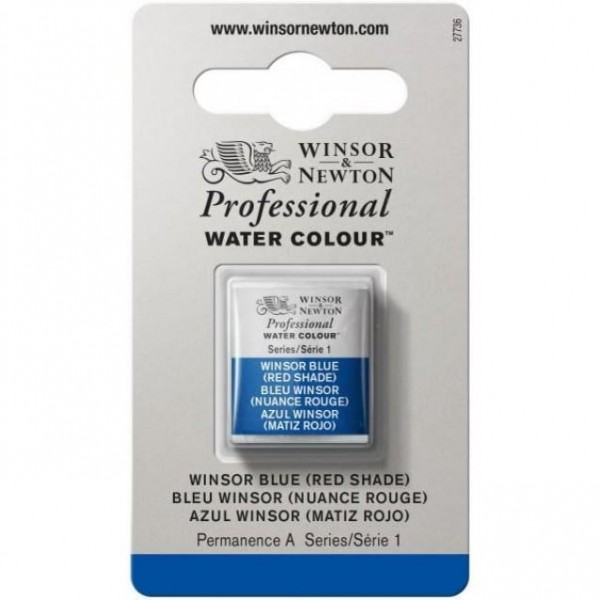 Winsor Newton Half Pan Ακουαρέλας Professional 709 Winsor Blue (Red Shade) Series 1