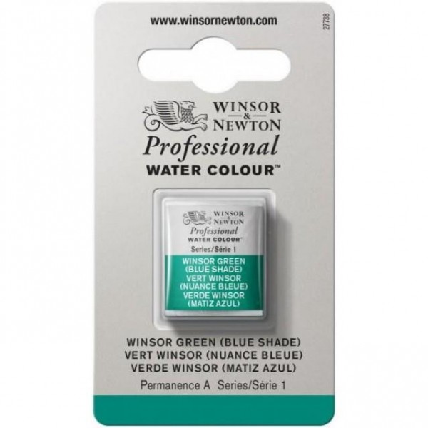 Winsor Newton Half Pan Ακουαρέλας Professional 719 Winsor Green (Blue Shade) Series 1