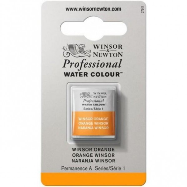 Winsor Newton Half Pan Ακουαρέλας Professional 724 Winsor Orange Series 1
