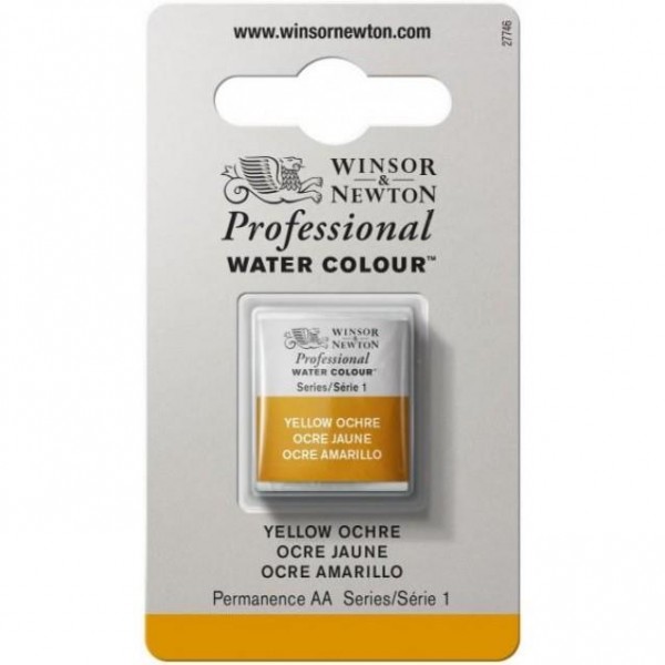 Winsor Newton Half Pan Ακουαρέλας Professional 744 Yellow Ochre Series 1 Winsor Newton Half Pan Ακουαρέλας Professional 744 Yellow Ochre Series 1