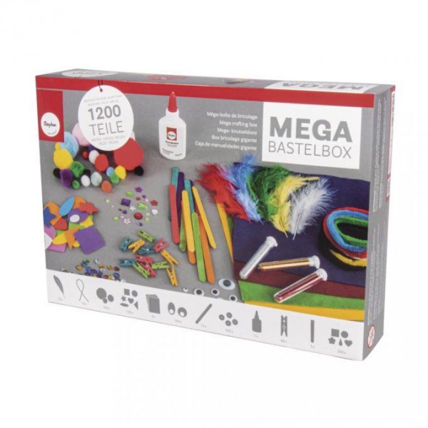 Mega Κουτί χειροτεχνίας 1200τεμ Mega Κουτί χειροτεχνίας 1200τεμ