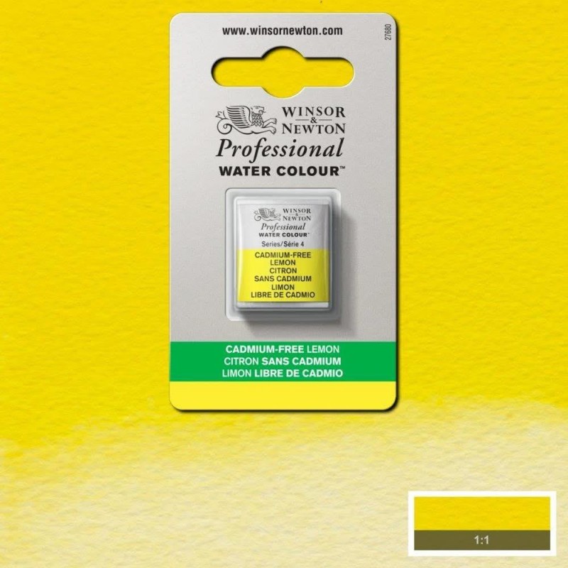 Winsor Newton Half Pan Ακουαρέλας Professional 898 Cadmium Free Lemon Series 4 Winsor Newton Half Pan Ακουαρέλας Professional 898 Cadmium Free Lemon Series 4