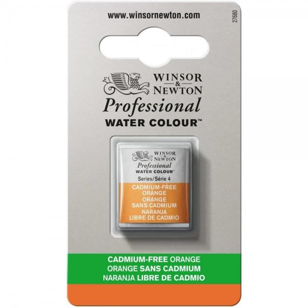 Winsor Newton Half Pan Ακουαρέλας Professional 899 Cadmium Orange Series 4 Winsor Newton Half Pan Ακουαρέλας Professional 899 Cadmium Orange Series 4