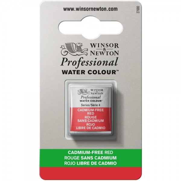 Winsor Newton Half Pan Ακουαρέλας Professional 901 Cadmium Free Red Series 4 Winsor Newton Half Pan Ακουαρέλας Professional 901 Cadmium Free Red Series 4