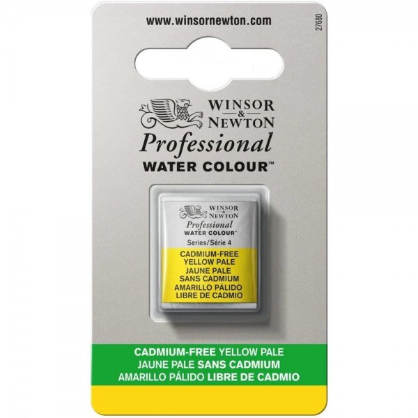Winsor Newton Half Pan Ακουαρέλας Professional 907 Cadmium Free Yellow Pale Series 4 Winsor Newton Half Pan Ακουαρέλας Professional 907 Cadmium Free Yellow Pale Series 4