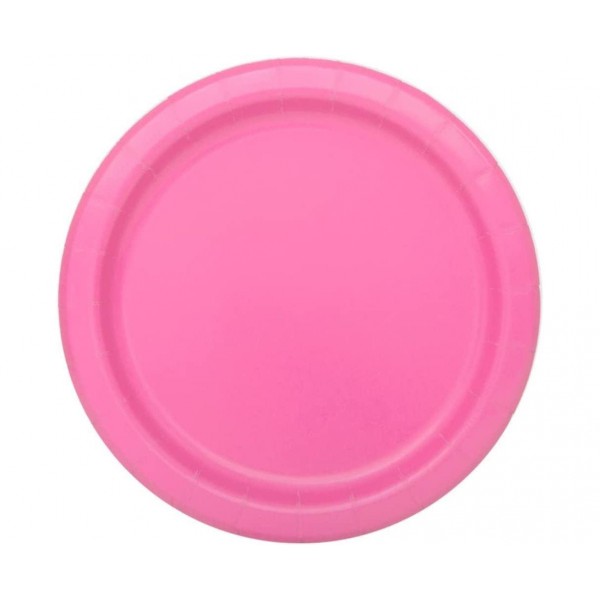 Χάρτινα Πιάτα Γλυκού Μονόχρωμα Ροζ - Hot Pink 8τεμ Χάρτινα Πιάτα Γλυκού Μονόχρωμα Ροζ - Hot Pink 8τεμ