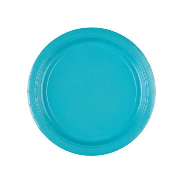 Χάρτινα Πιάτα Φαγητού Μονόχρωμα Τυρκουάζ - Caribbean 8τεμ Χάρτινα Πιάτα Φαγητού Μονόχρωμα Τυρκουάζ - Caribbean 8τεμ