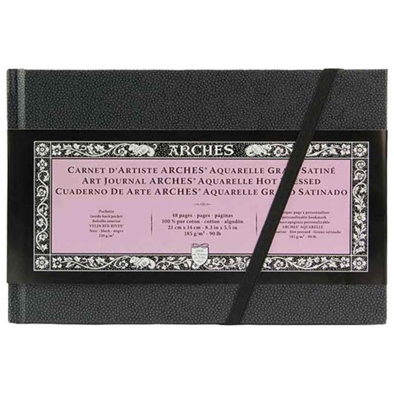 Arches Μπλοκ Ακουαρέλας Art Journal Hot Pressed (Satine) 185gr 21x14 cm 24 φύλλων Arches Μπλοκ Ακουαρέλας Art Journal Hot Pressed (Satine) 185gr 21x14 cm 24 φύλλων