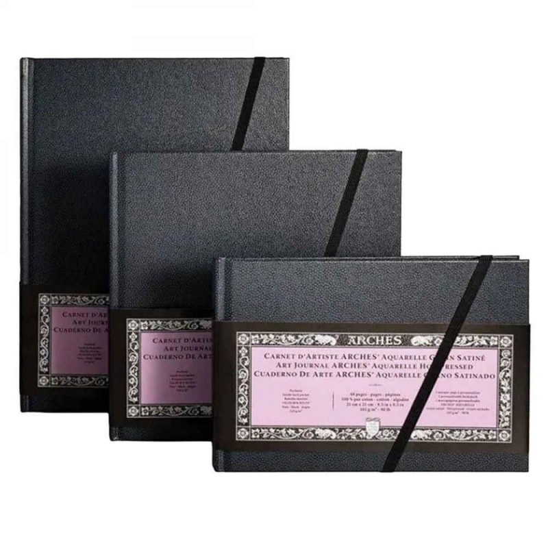 Arches Μπλοκ Ακουαρέλας Art Journal Hot Pressed (Satine) 185gr 21x14 cm 24 φύλλων Arches Μπλοκ Ακουαρέλας Art Journal Hot Pressed (Satine) 185gr 21x14 cm 24 φύλλων