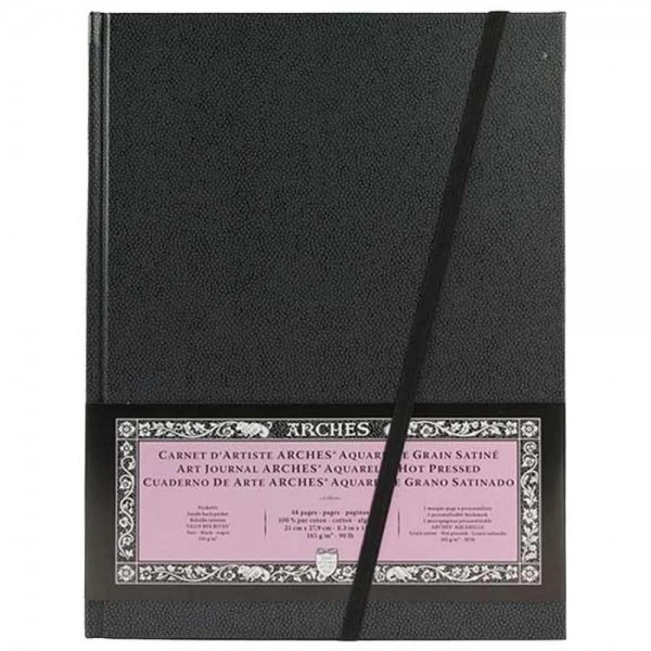 Arches Μπλοκ Ακουαρέλας Art Journal Hot Pressed (Satine) 185gr 21x27,9 cm 24 φύλλων Arches Μπλοκ Ακουαρέλας Art Journal Hot Pressed (Satine) 185gr 21x27,9 cm 24 φύλλων