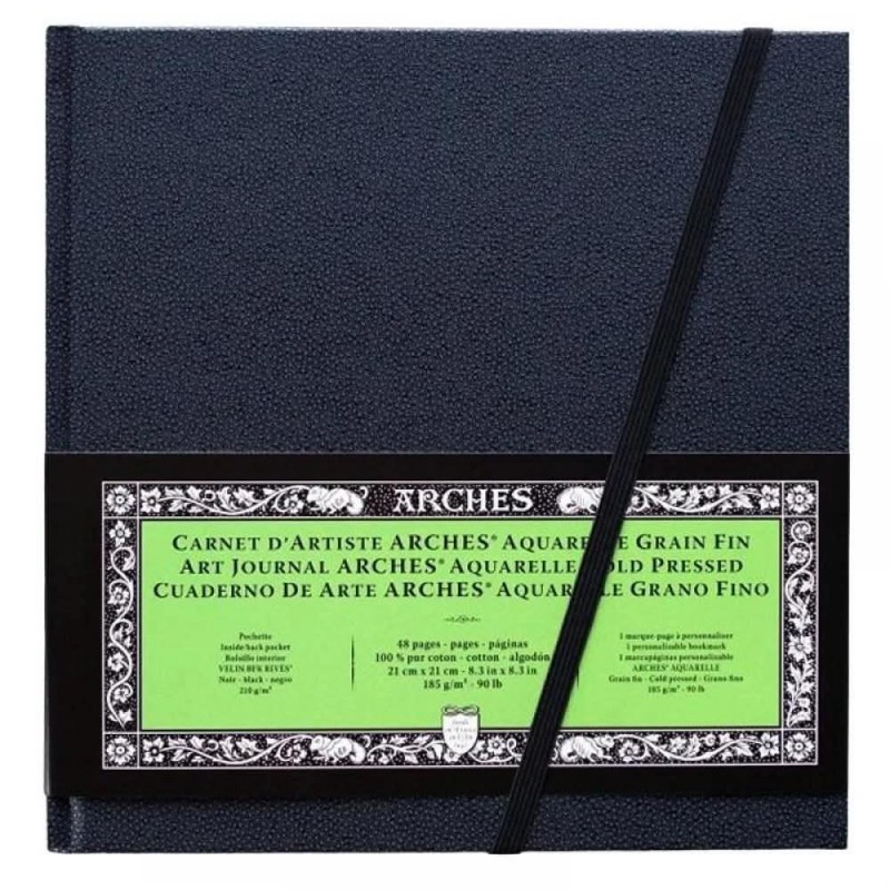 Arches Μπλοκ Ακουαρέλας Art Journal Cold Pressed (Λεπτόκοκκο) 185gr 21x21 cm 24 φύλλων Arches Μπλοκ Ακουαρέλας Art Journal Cold Pressed (Λεπτόκοκκο) 185gr 21x21 cm 24 φύλλων