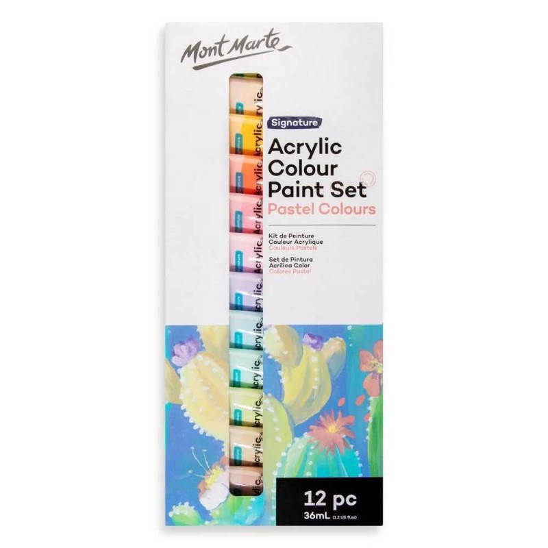 Mont Marte 12 Ακρυλικά 36ml Παστέλ Χρώματα Mont Marte 12 Ακρυλικά 36ml Παστέλ Χρώματα