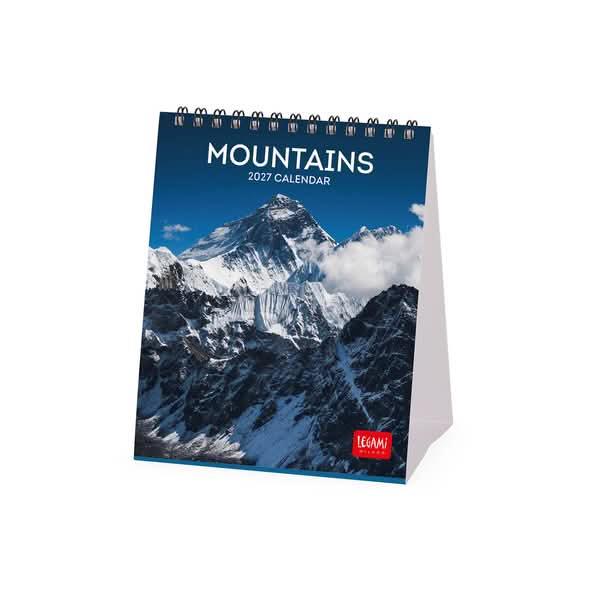 Legami Desk Calendar 2027 Mountains 12x14.5cm