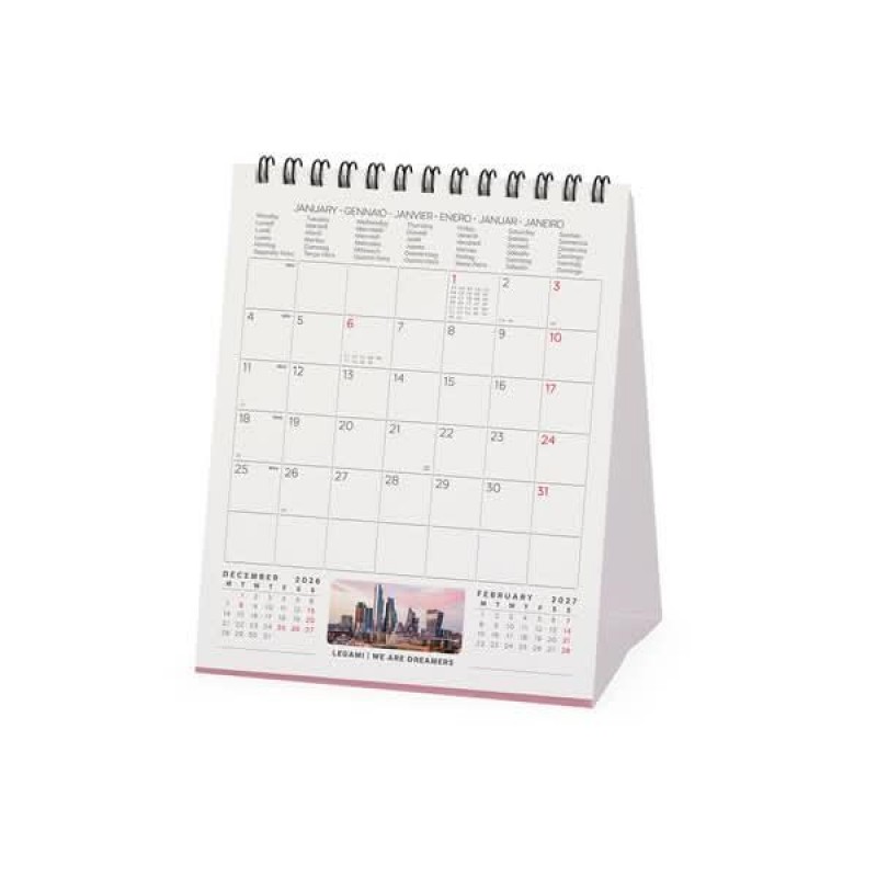 Legami Desk Calendar 2027 London 12x14.5cm