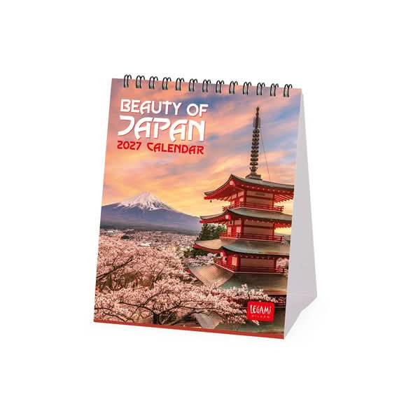 Legami Desk Calendar 2027 Beauty Of Japan 12x14.5cm