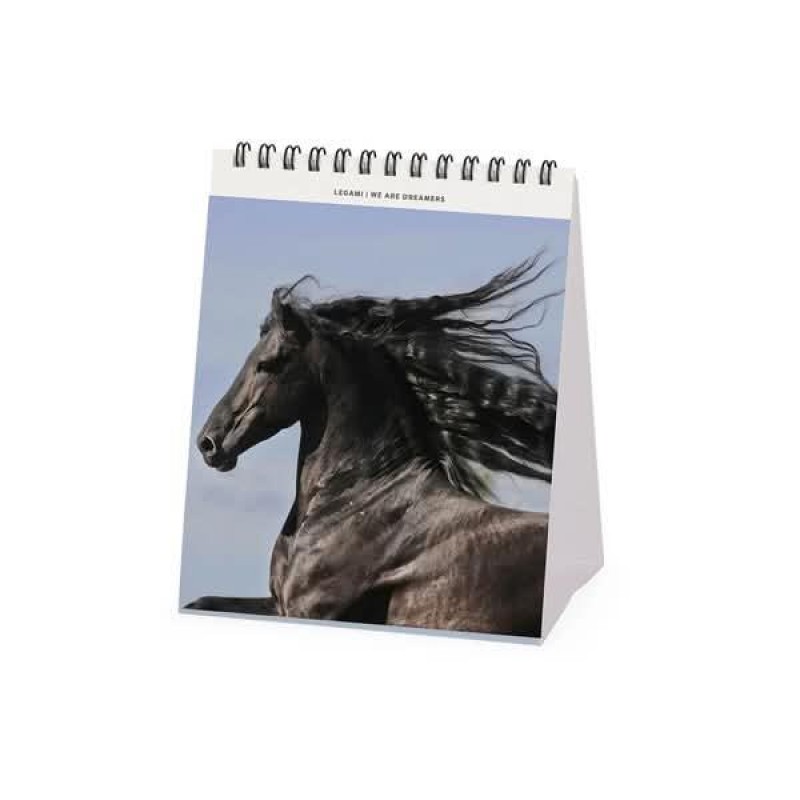 Legami Desk Calendar 2027 Wild Horses 12x14.5cm