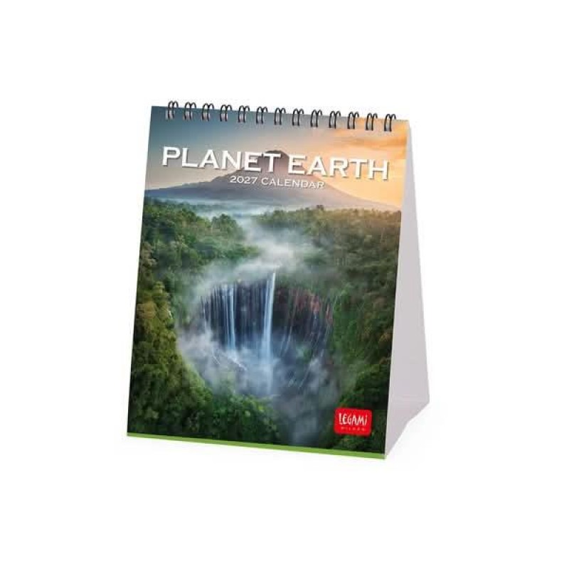 Legami Desk Calendar 2027 Planet Earth 12x14.5cm