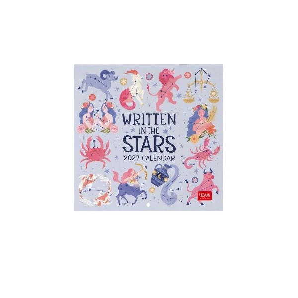 Legami Wall Calendar 2027 Written In The Stars 18x18cm Legami Wall Calendar 2027 Written In The Stars 18x18cm