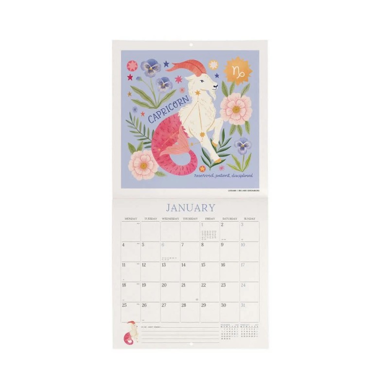 Legami Wall Calendar 2027 Written In The Stars 18x18cm