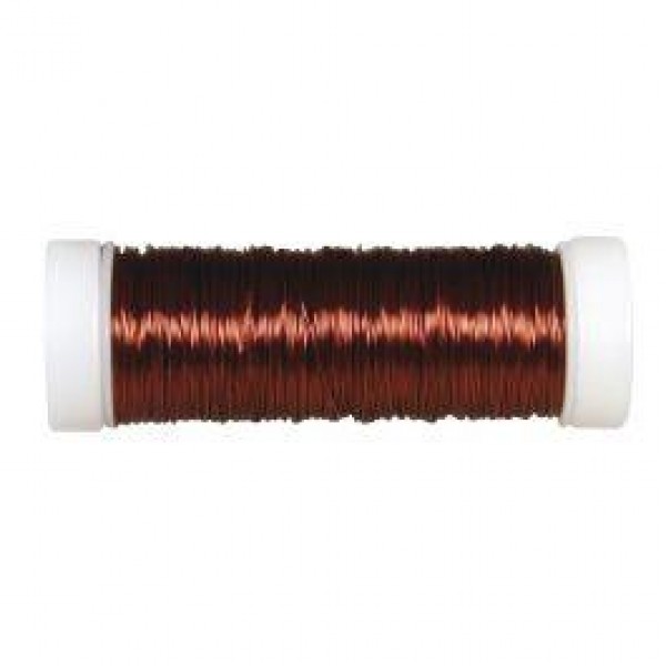Σύρμα χειροτεχνίας για κοσμήματα καφέ 0.30mm 50m Σύρμα χειροτεχνίας για κοσμήματα καφέ 0.30mm 50m