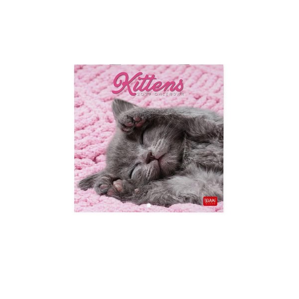 Legami Wall Calendar 2027 Kittens 18x18cm Legami Wall Calendar 2027 Kittens 18x18cm