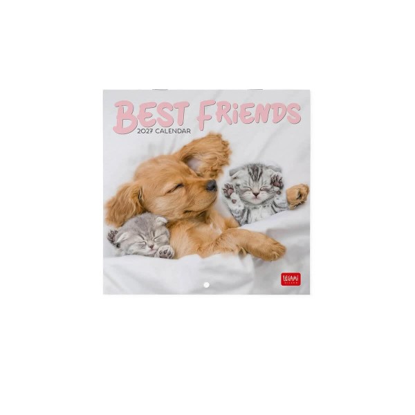 Legami Wall Calendar 2027 Best Friends 18x18cm