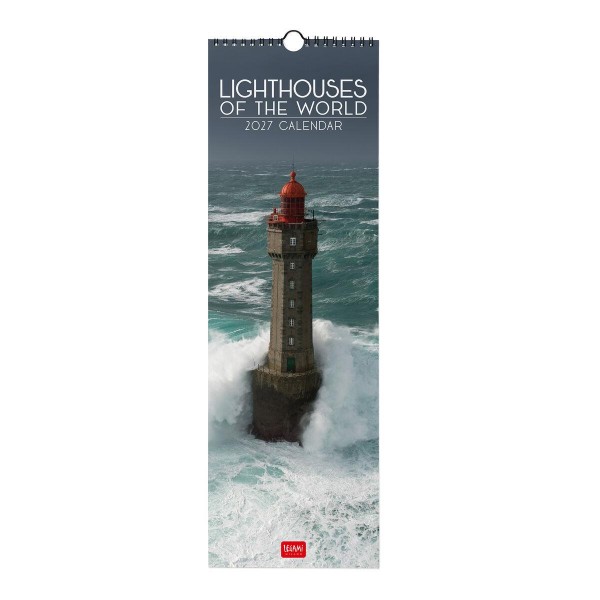 Legami Wall Calendar 2027 Lighthouses Of The World 16x49cm Legami Wall Calendar 2027 Lighthouses Of The World 16x49cm