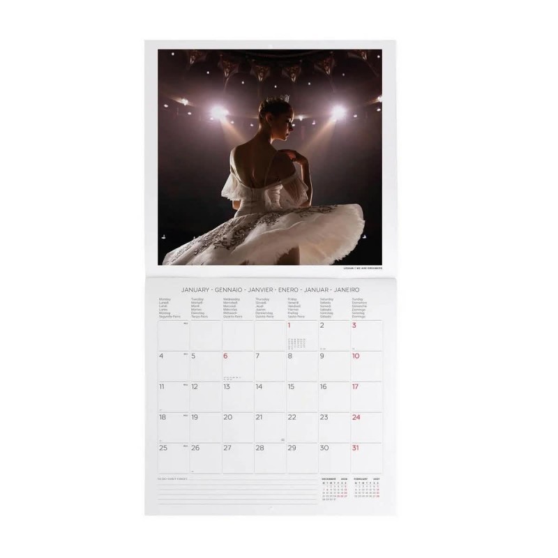 Legami Wall Calendar 2027 Ballet 30x29cm