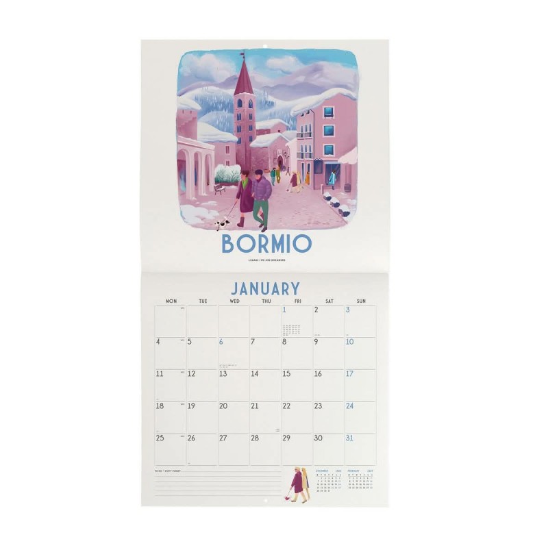 Legami Wall Calendar 2027 Italy 30x29cm