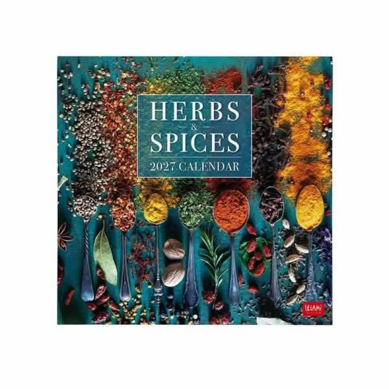 Legami Wall Calendar 2027 Herbs and Spices 30x29cm
