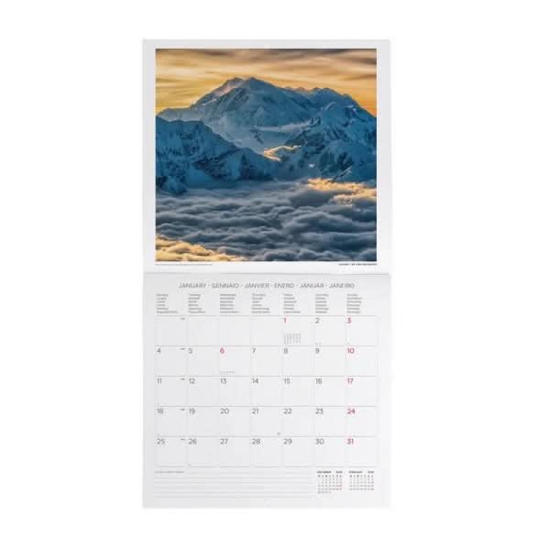 Legami Wall Calendar 2027 Mountains 30x29cm