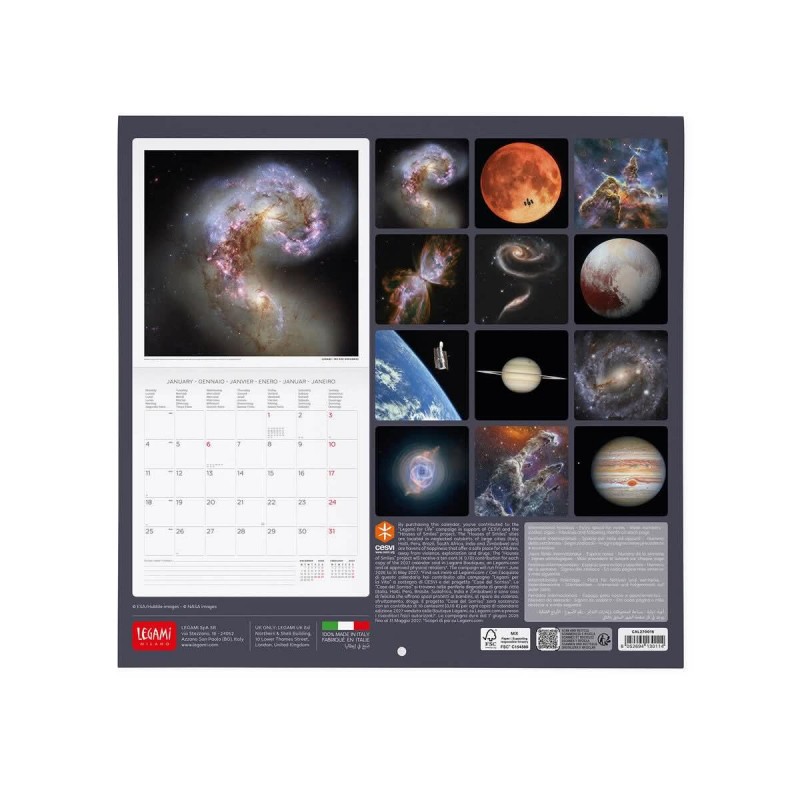 Legami Wall Calendar 2027 Beyond Infinity 30x29cm