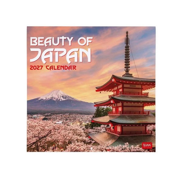 Legami Wall Calendar 2027 Beauty Of Japan 30x29cm