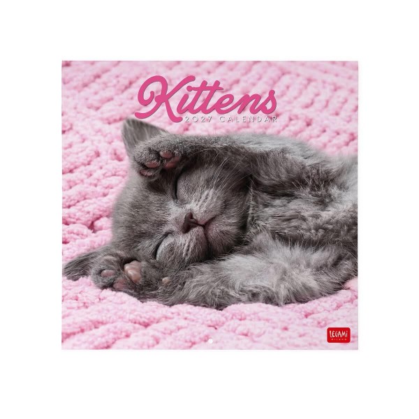 Legami Wall Calendar 2027 Kittens 30x29cm Legami Wall Calendar 2027 Kittens 30x29cm