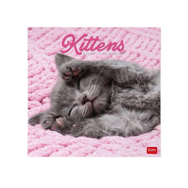 Legami Wall Calendar 2027 Kittens 30x29cm