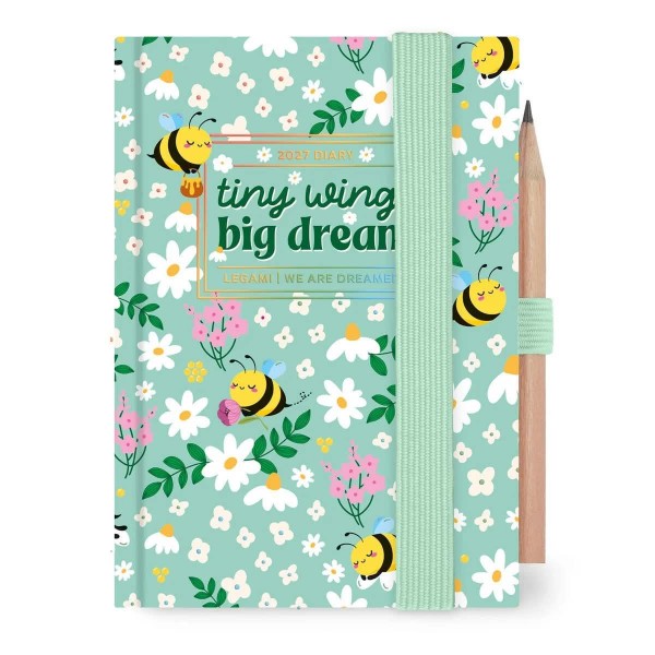 Legami 12μηνο Ημερολόγιο 2 Ημερών Mini Bee Green