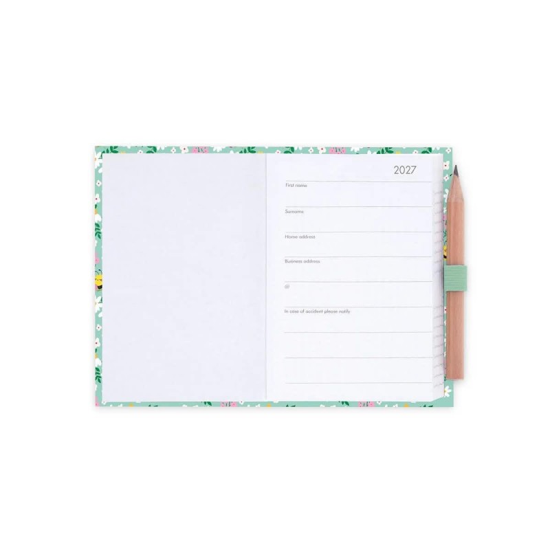 Legami 12μηνο Ημερολόγιο 2 Ημερών Mini Bee Green