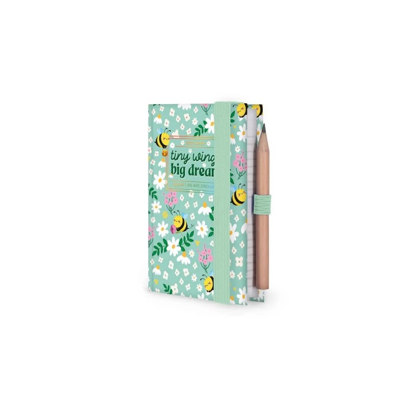 Legami 12μηνο Ημερολόγιο 2 Ημερών Mini Bee Green