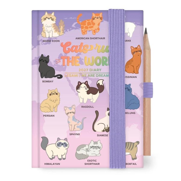 Legami 12μηνο Ημερολόγιο 2 Ημερών Mini Kitty World