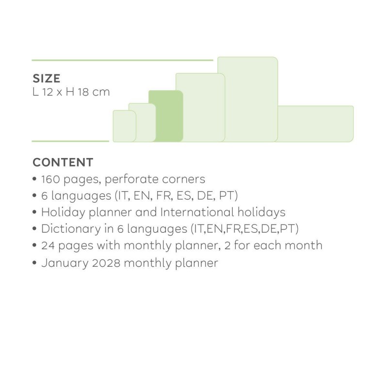 Legami 12μηνο Εβδομαδιαίο Ημερολόγιο 2027 Medium Deep Teal Legami 12μηνο Εβδομαδιαίο Ημερολόγιο 2027 Medium Deep Teal