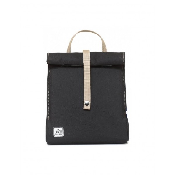 Τσαντάκι Φαγητού The original Lunch Bag Black with Brown Strap Τσαντάκι Φαγητού The original Lunch Bag Black with Brown Strap