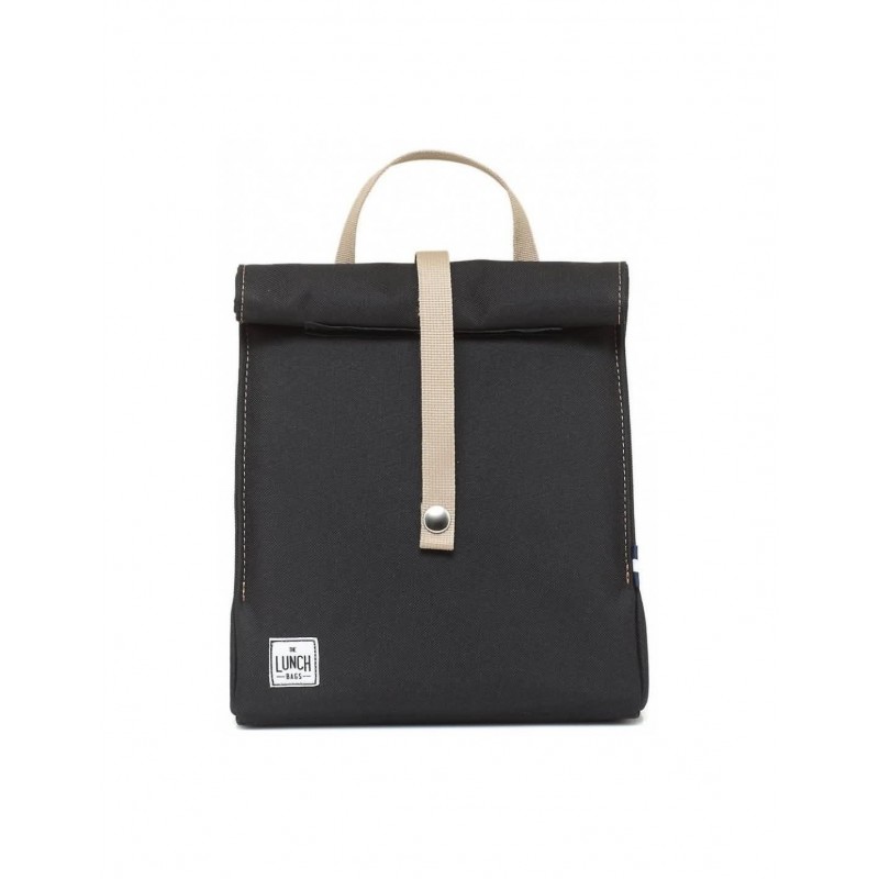 Τσαντάκι Φαγητού The original Lunch Bag Black with Brown Strap Τσαντάκι Φαγητού The original Lunch Bag Black with Brown Strap