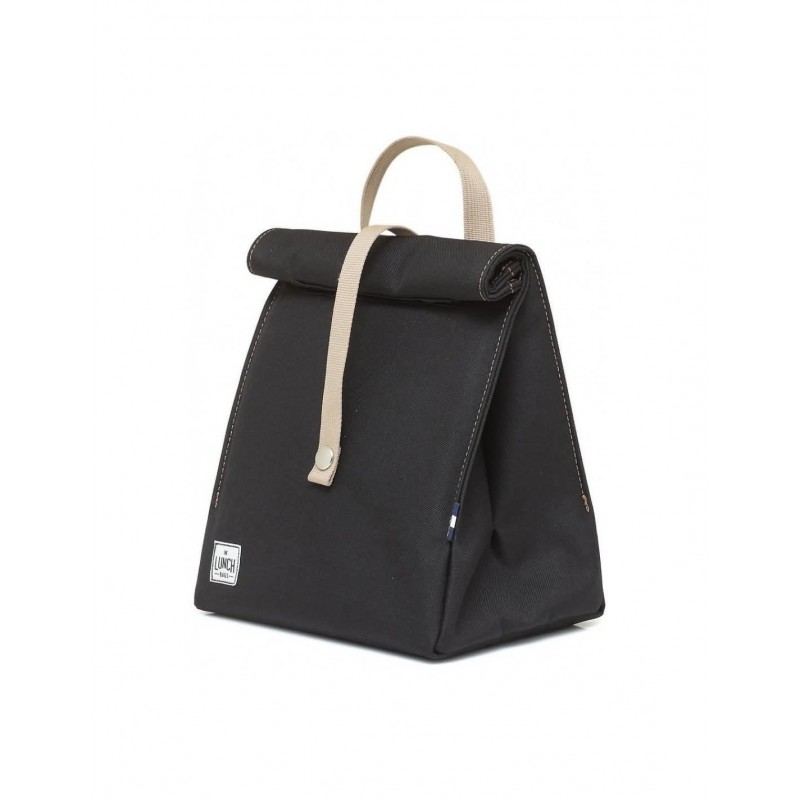 Τσαντάκι Φαγητού The original Lunch Bag Black with Brown Strap Τσαντάκι Φαγητού The original Lunch Bag Black with Brown Strap