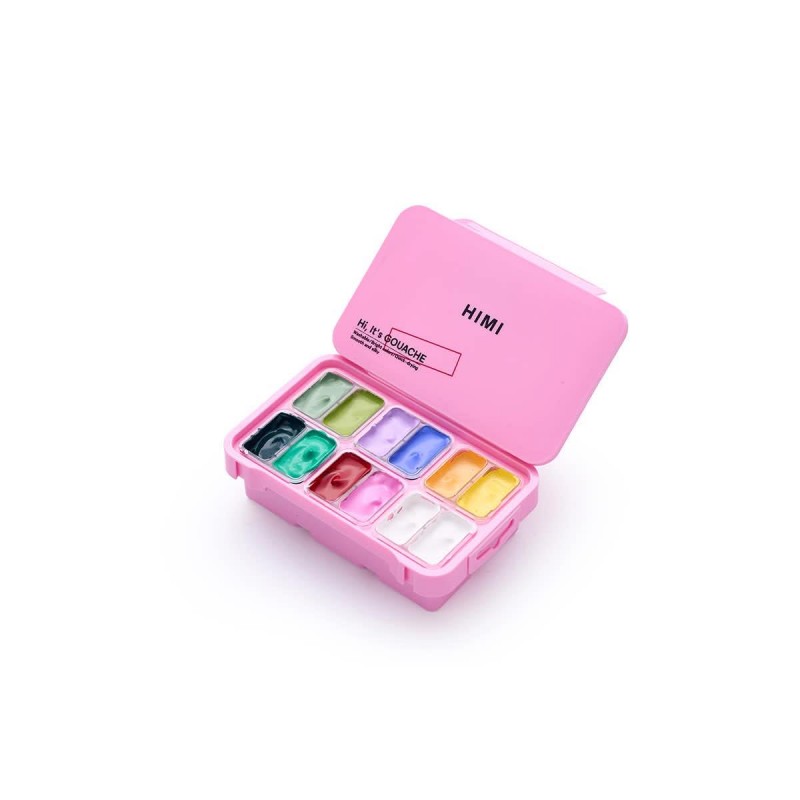 HIMI Twin Cup Gouache Σετ 12 Fresh Botanic Colours HIMI Twin Cup Gouache Σετ 12 Fresh Botanic Colours
