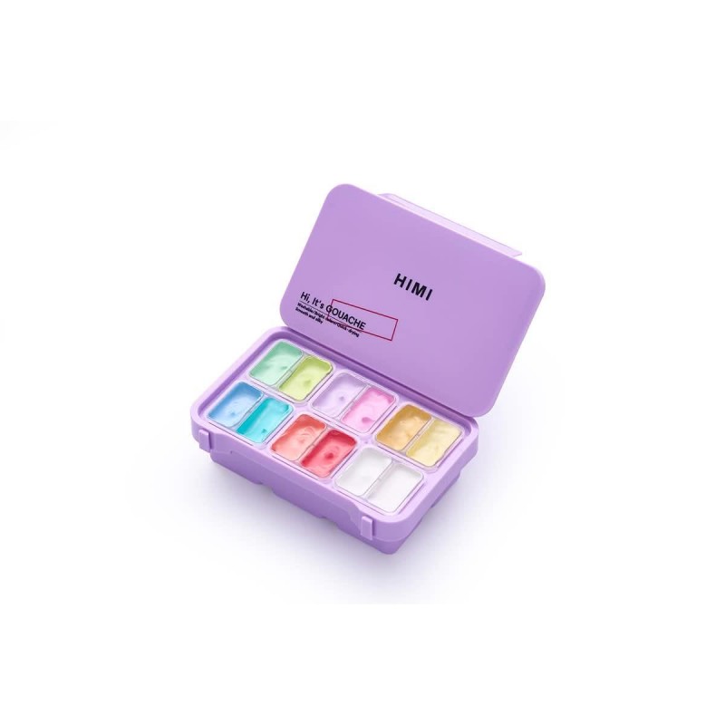 HIMI Twin Cup Gouache Σετ 12 Παστέλ Χρώματα HIMI Twin Cup Gouache Σετ 12 Παστέλ Χρώματα