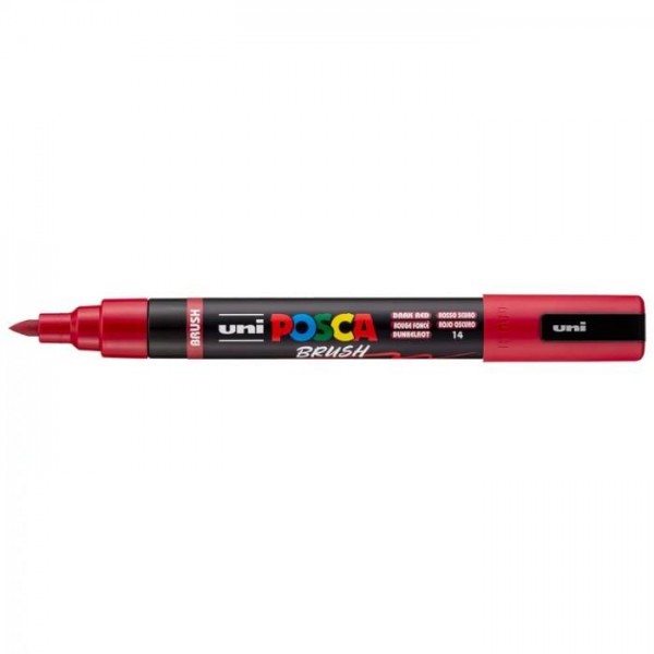 Μαρκαδόρος Posca Brush 1.0-4.0mm no 14 Dark Red Μαρκαδόρος Posca Brush 1.0-4.0mm no 14 Dark Red