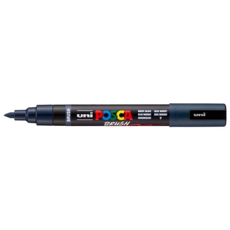 Μαρκαδόρος Posca Brush 1.0-4.0mm no 9 Navy Blue Μαρκαδόρος Posca Brush 1.0-4.0mm no 9 Navy Blue