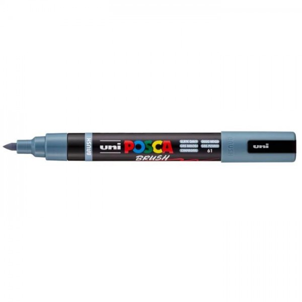 Μαρκαδόρος Posca Brush 1.0-4.0mm no 61 Slate Grey Μαρκαδόρος Posca Brush 1.0-4.0mm no 61 Slate Grey